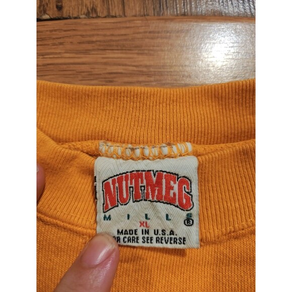 VTG 90s Tennessee Vols Sweatshirt Mens XL Football Nutmeg Mills Volunteers - Picture 2 of 8
